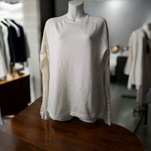 J. McLaughlin Cream Crew Neck Sweater